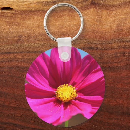 Porte-clés Fleur Magenta (Recto)