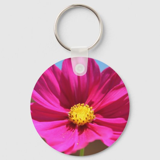 Porte-clés Fleur Magenta (Verso)