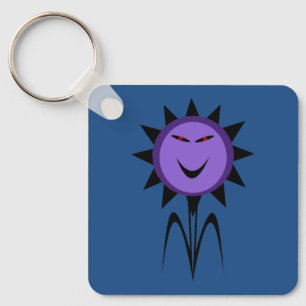 Porte-clés Fleur maléfique Kawaii Goth Halloween Personnalisé