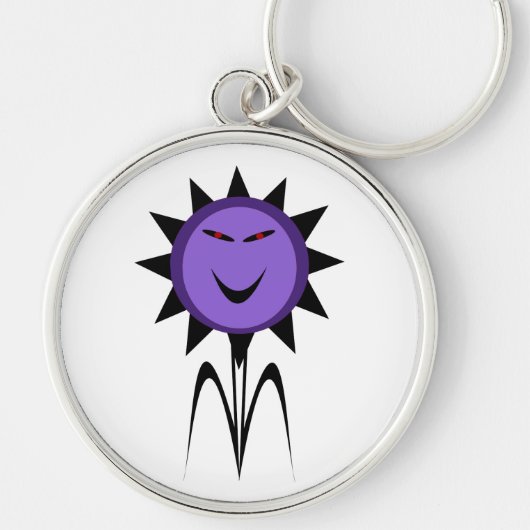 Porte-clés Fleur maléfique Kawaii Goth Porte - clé d'Hallowee (Devant)