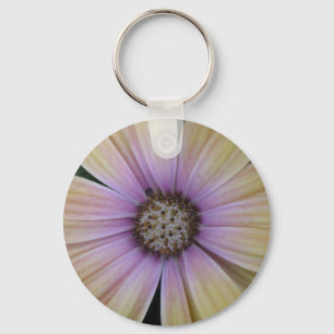 Porte-clés Fleur marguerite jaune et violet