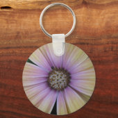 Porte-clés Fleur marguerite jaune et violet (Recto)