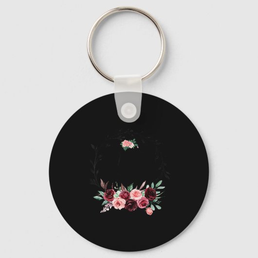 Porte-clés Fleur mère de la mariée douche mariage (Recto)