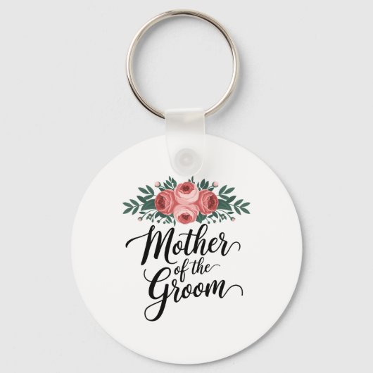 Porte-clés Fleur Mère du marié Fête de mariage Maman de (Recto)