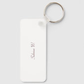 Porte-clés Fleur Minimalisme Simple (Verso)