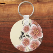 Porte-clés Fleur moderne Brown (Recto)