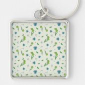 Porte-clés Fleur Motif Printemps Floral (Devant)