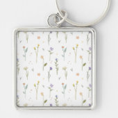 Porte-clés Fleur Motif Printemps Floral (Devant)