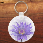 Porte-clés Fleur Nénuphar violette 7 (Recto)