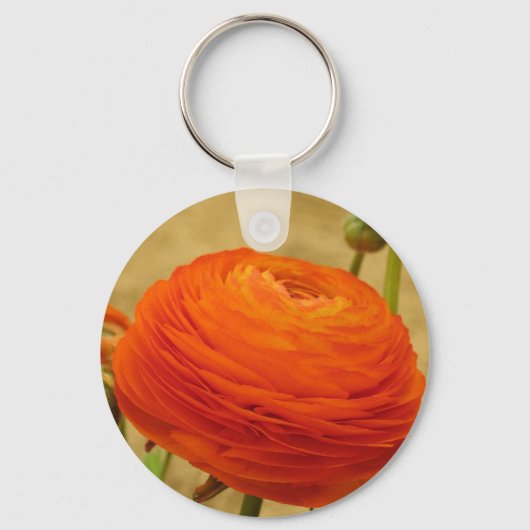 Porte-clés Fleur orange (Recto)