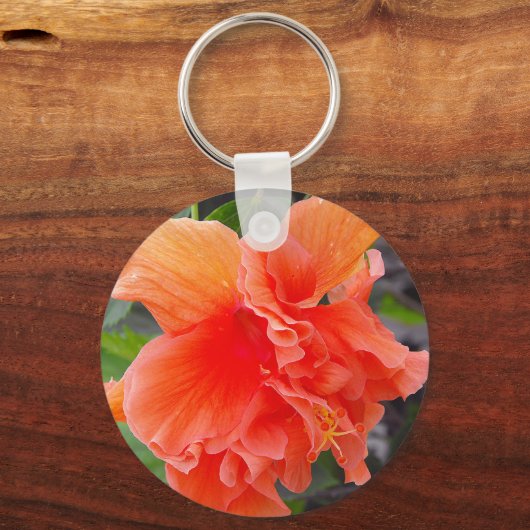 Porte-clés Fleur orange (Recto)