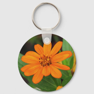 Porte-clés Fleur orange