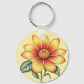 Porte-clés Fleur orange (Verso)