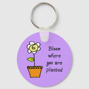 Porte-clés Fleur où vous avez planté II