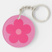 Porte-clés Fleur rose (Dos)