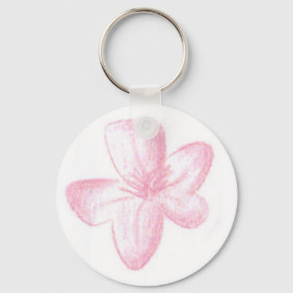 Porte-clés Fleur rose