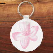 Porte-clés Fleur rose (Recto)