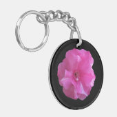 Porte-clés Fleur rose (Devant gauche)