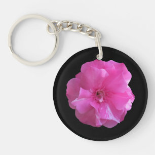Porte-clés Fleur rose