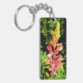 Porte-clés Fleur rose (Devant gauche)