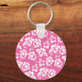 Porte-clés Fleur rose hawaïenne (Recto)