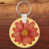 Porte-clés fleur rouge (Recto)