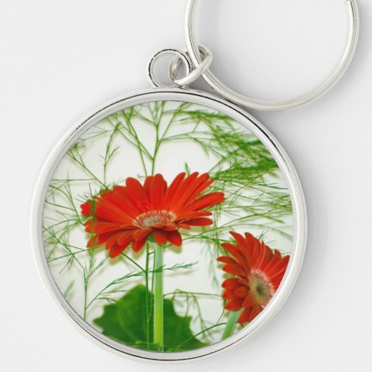 Porte-clés Fleur Rouge (Devant)