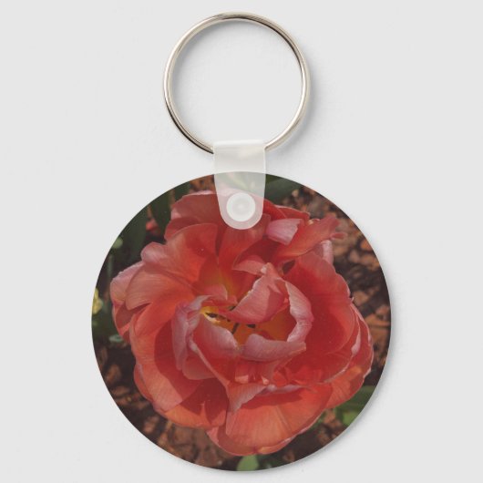Porte-clés fleur rouge (Recto)