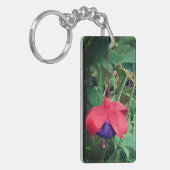 Porte-clés Fleur rouge et violette (Devant gauche)
