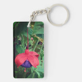 Porte-clés Fleur rouge et violette (Dos)