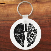 Porte-clés Fleur sauvage de transplantation pulmonaire Respir (Recto)