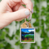 Porte-clés Fleur sauvage indien de pinceau (main)