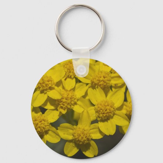 Porte-clés Fleur sauvage jaune (Recto)