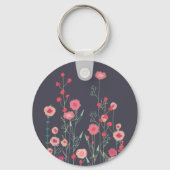 Porte-clés Fleur sauvage moderne (Recto)