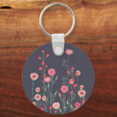 Porte-clés Fleur sauvage moderne (Recto)