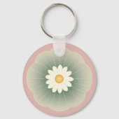 Porte-clés Fleur simple (Recto)