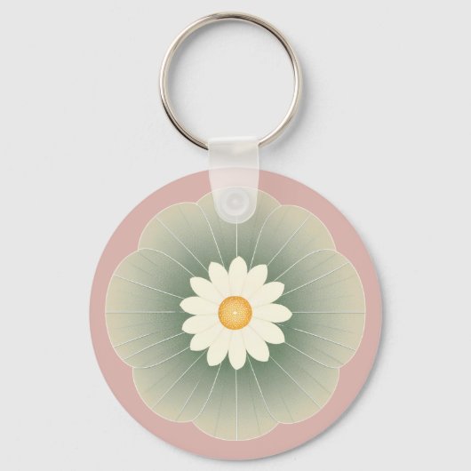 Porte-clés Fleur simple (Recto)