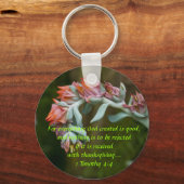 Porte-clés Fleur Succulent (Recto)