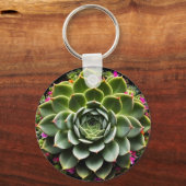 Porte-clés Fleur Succulente Radieuse (Recto)