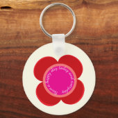 Porte-clés fleur sur (Recto)