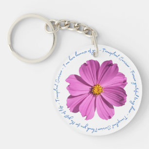 Porte-clés Fleur Survivant de Transplantation