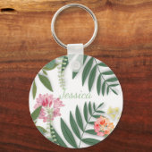 Porte-clés Fleur Tropicale (Recto)