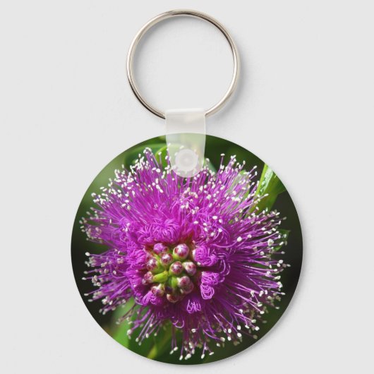 porte-clés fleur violette (Recto)