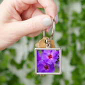Porte-clés Fleur violette (main)