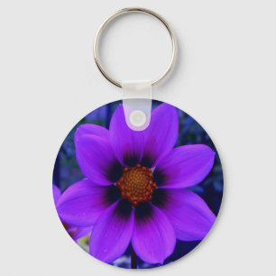 Porte-clés Fleur violette à Dusk