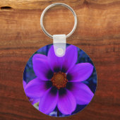 Porte-clés Fleur violette à Dusk (Recto)