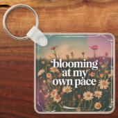 Porte-clés Fleurir à mon propre rythme (Recto)