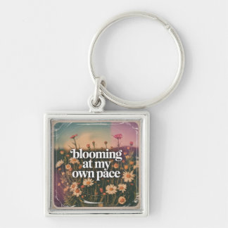 Porte-clés Fleurir à mon propre rythme