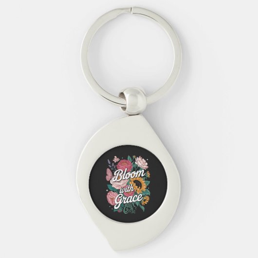 Porte-clés Fleurir avec grâce (Devant)