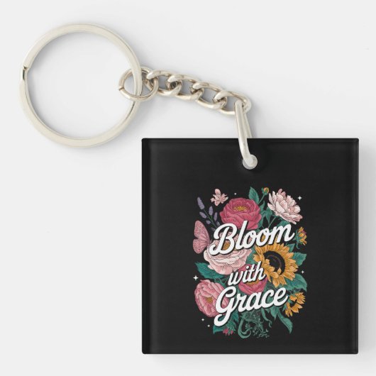 Porte-clés Fleurir avec grâce (Devant)